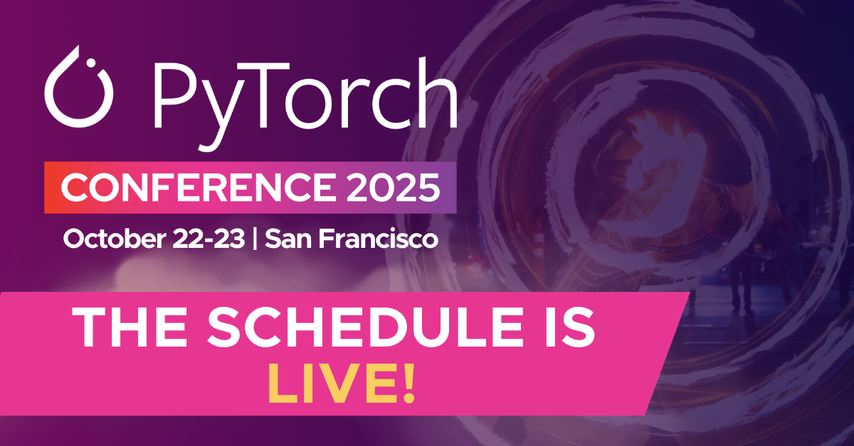 PyTorch Conference 2025 Schedule Live